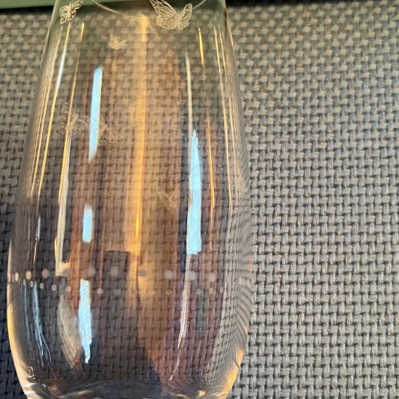 NWB Tiffany Jardin Etched Coupe Champagne
